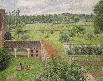 Vista attraverso una finestra, Eragny da Camille Jacob Pissarro