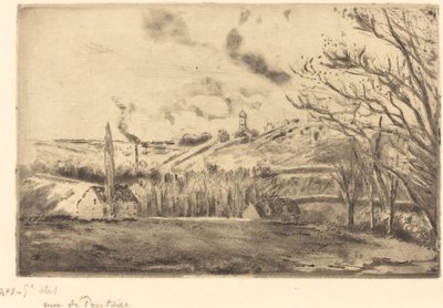 Veduta di Pontoise (Vue de Pontoise) da Camille Pissarro