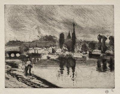 Veduta di Rouen da Camille Pissarro