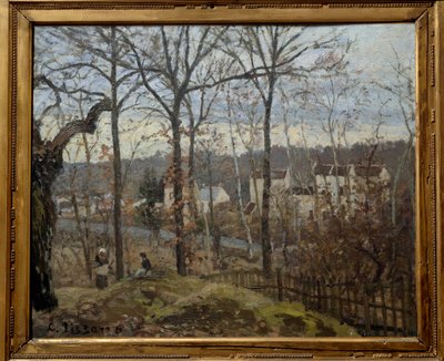 Paesaggio invernale a Louveciennes da Camille Jacob Pissarro