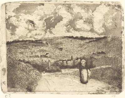 Donna sulla Strada da Camille Pissarro