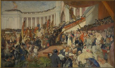 La celebrazione patriottica del cinquantesimo anniversario dell