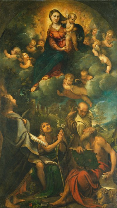 Madonna in Gloria, o Madonna con Bambino e Santi da Camillo Boccaccino