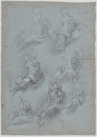Studi per la Vergine e il Bambino da Camillo Boccaccino