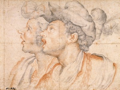 Due teste di giovani da Camillo Procaccini