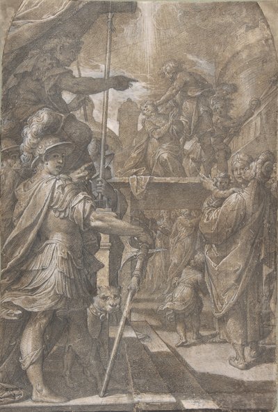 Martirio di una santa femminile Agnese da Camillo Procaccini