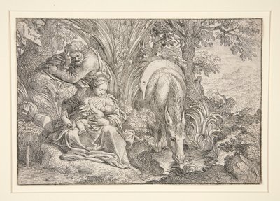 Riposo durante la fuga in Egitto da Camillo Procaccini