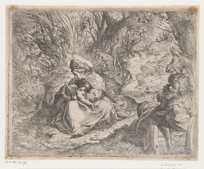 Riposo durante la fuga in Egitto da Camillo Procaccini