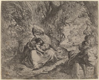 Il riposo durante la fuga in Egitto da Camillo Procaccini
