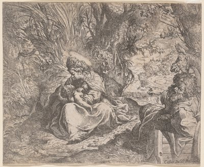 Il riposo durante la fuga in Egitto da Camillo Procaccini