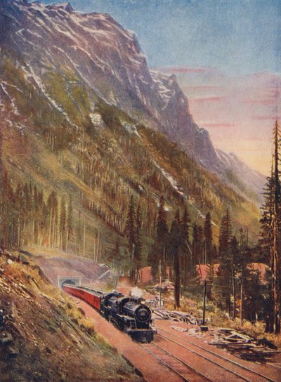 Tunnel di Connaught sulla Canadian Pacific Railway (foto a colori) da Canadian Photographer