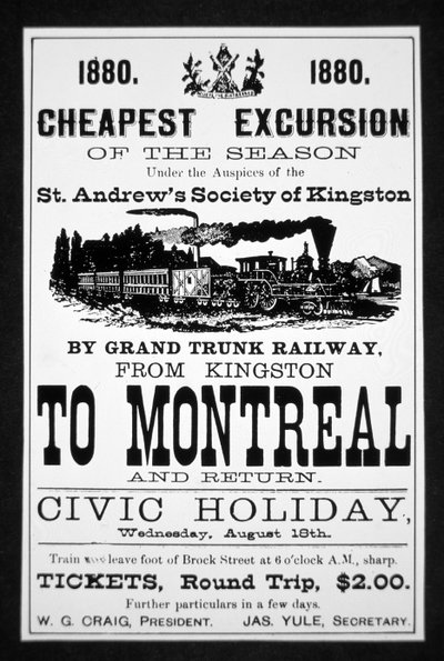 Poster della Grand Trunk Railway da Canadian School
