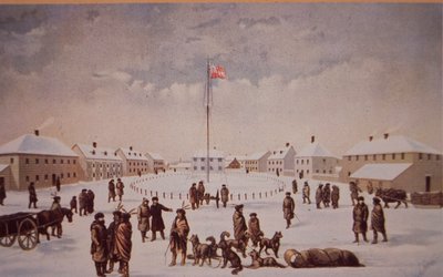 Ribellione di Riel in Canada, Fort Garry catturato da Riel nel 1869 da Canadian School