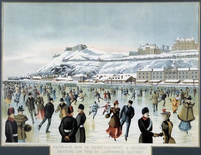 Pattinaggio sul San Lorenzo a Quebec City da Canadian School