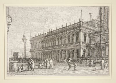 La Libreria. V., dalla serie Vedute da Canaletto (Giovanni Antonio Canal)