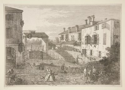 Le Porte del Dolo, dalla serie Vedute da Canaletto (Giovanni Antonio Canal)