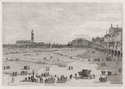 Prato della Valle, dalla serie Vedute da Canaletto (Giovanni Antonio Canal)