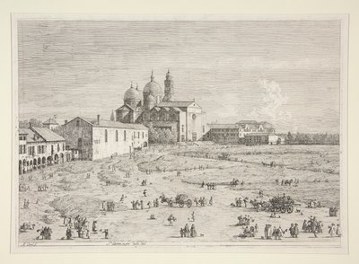 S. Giustina in Prà della Valle, dalla serie Vedute da Canaletto (Giovanni Antonio Canal)