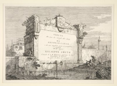 Tavola del titolo, dalla serie Vedute da Canaletto (Giovanni Antonio Canal)