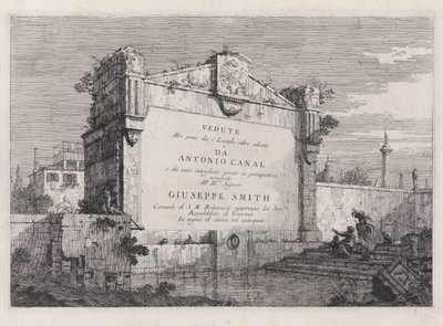 Tavola del titolo, dalla serie Vedute da Canaletto (Giovanni Antonio Canal)