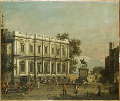Un capriccio di edifici a Whitehall, c.1754 da Giovanni Antonio Canal