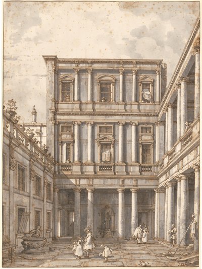 Un cortile veneziano, nelle Procuratie Nuove da Canaletto