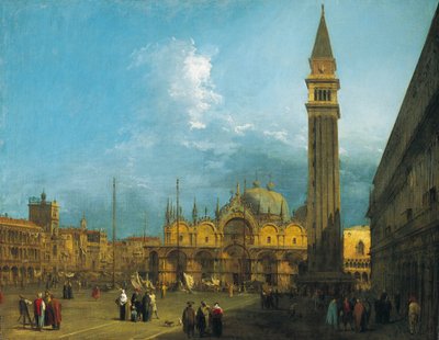 Canaletto - Piazza San Marco verso est, in direzione della Basilica e del Campanile, 1723-4 ca. da Canaletto