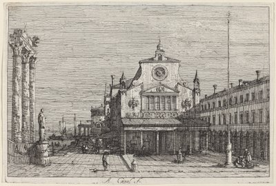 Veduta immaginaria di S. Giacomo di Rialto, c. 1735-1746 da Canaletto