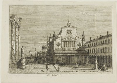 Veduta immaginaria di S. Giacomo di Rialto, da Vedute da Canaletto