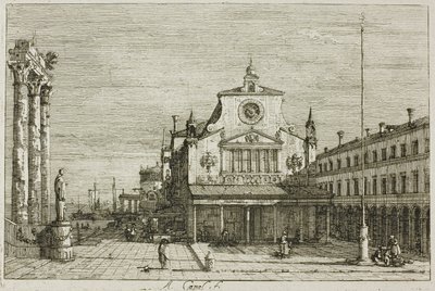 Veduta immaginaria di S. Giacomo di Rialto, da Vedute da Canaletto