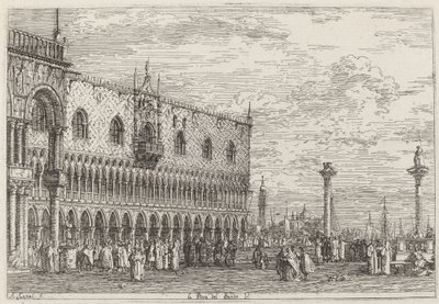 La Piera del Bando. V., c. 1735-1746 da Canaletto