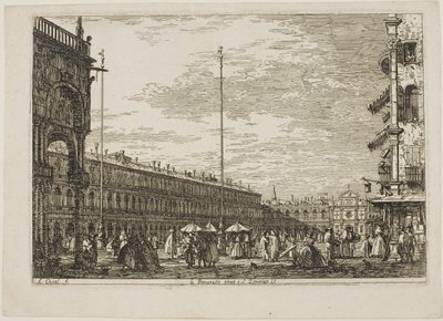 Le Procuratie Nuove e S. Ziminian V., da Vedute da Canaletto