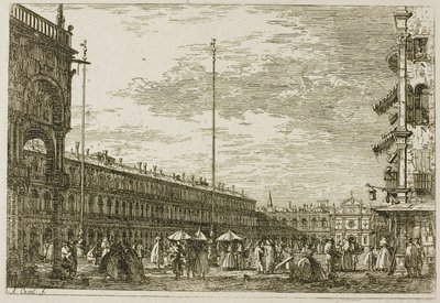 Le Procuratie Nuove e S. Ziminian V, da Vedute da Canaletto