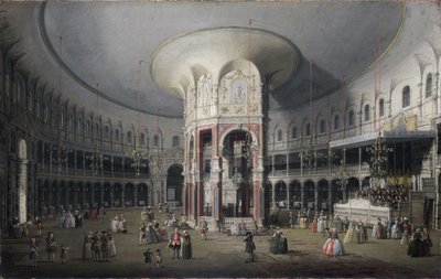 Londra: interno della Rotonda di Ranelagh da Canaletto