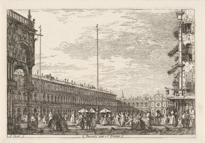 Piazza San Marco (vedute di luoghi reali e immaginari) da Canaletto