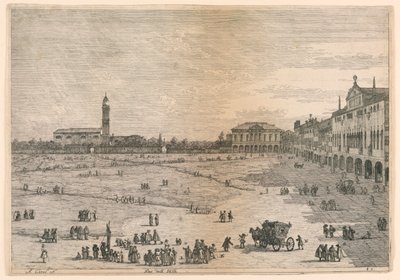 Prato della Valle (Padova), dalle Vedute altre prese da i luoghi altre ideate da Canaletto