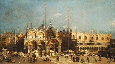 San Marco e il Palazzo Ducale, Venezia, dalla Piazza San Marco, c.1740s da Giovanni Antonio Canal