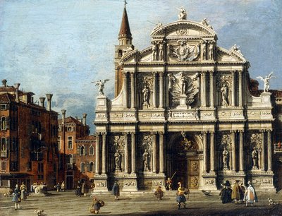 La chiesa e il campo di Santa Maria Zobenigo, Venezia da Giovanni Antonio Canal
