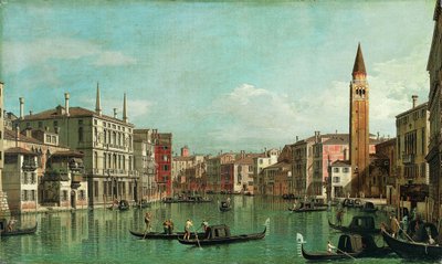 Il Canal Grande, Venezia, vista verso sud-est, con il Campo della Carità a destra, 1730s da Giovanni Antonio Canal