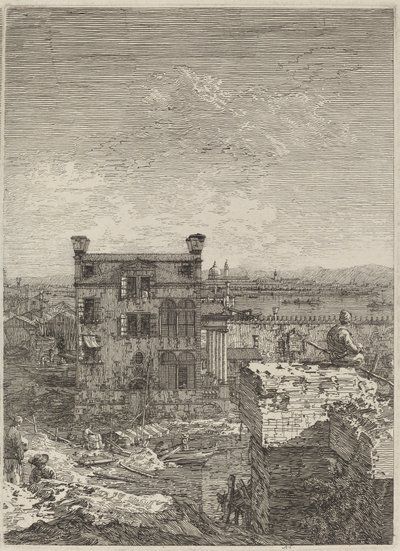La casa con il peristilio da Canaletto