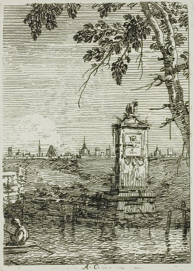 Il piccolo monumento, da Vedute da Canaletto