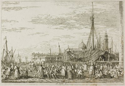 Il mercato sul Molo, da Vedute da Canaletto