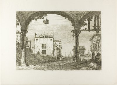Il portico con la lanterna, da Vedute da Canaletto