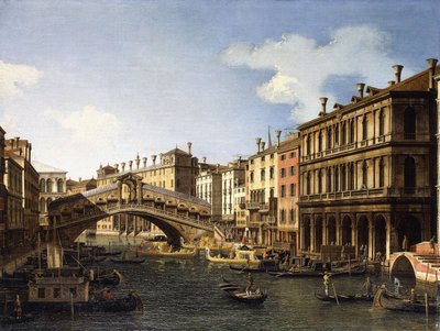 Il Ponte di Rialto, Venezia, dal Sud con l