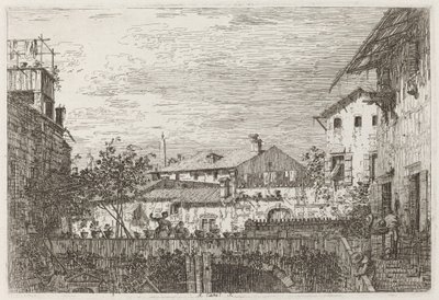 La terrazza [in basso a destra], c. 1735-1746 da Canaletto