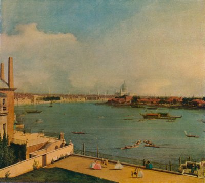 Il Tamigi da Richmond House, 1746 da Giovanni Antonio Canal