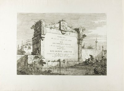 Pagina del titolo, da Vedute da Canaletto