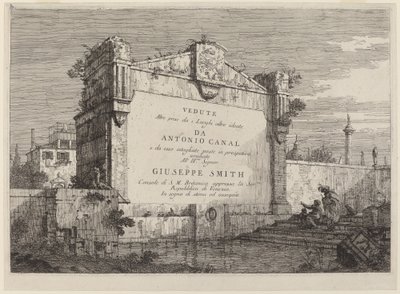 Tavola del titolo, c. 1735-1746 da Canaletto
