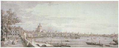 Veduta del fiume Tamigi, Londra da Canaletto