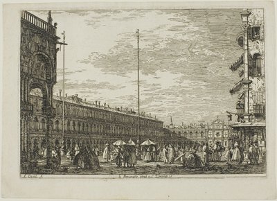 Le Procuratie Nuove e S. Ziminian V., da Vedute da Canaletto